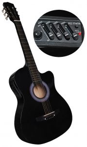 black beginner guitar